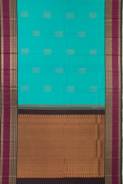 Kanchipuram Silk Butta Sky Blue Saree