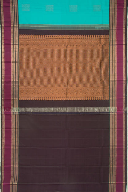 Kanchipuram Silk Butta Sky Blue Saree
