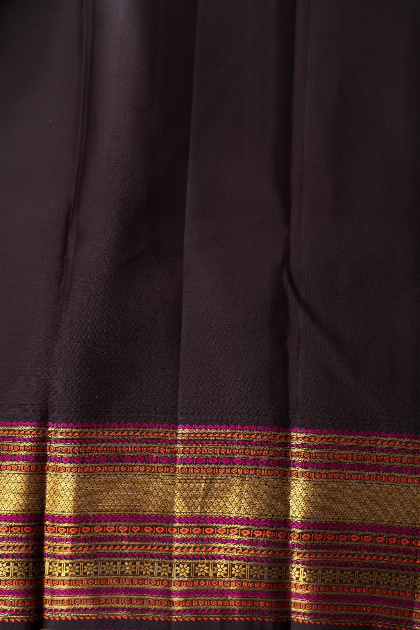 Kanchipuram Silk Lotus Butta Pink Saree With Rakhi and Gift Box