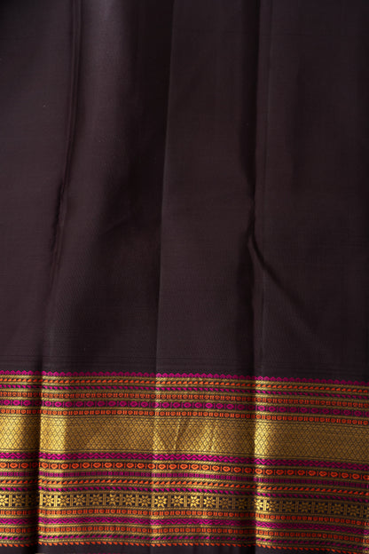 Kanchipuram Silk Lotus Butta Pink Saree With Rakhi and Gift Box