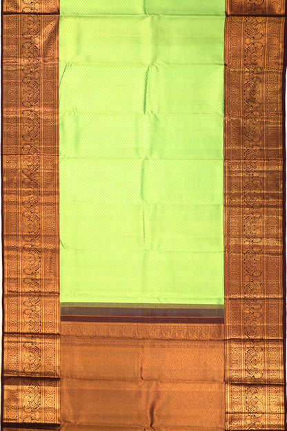 Kanchipuram Silk Brocade Green Saree