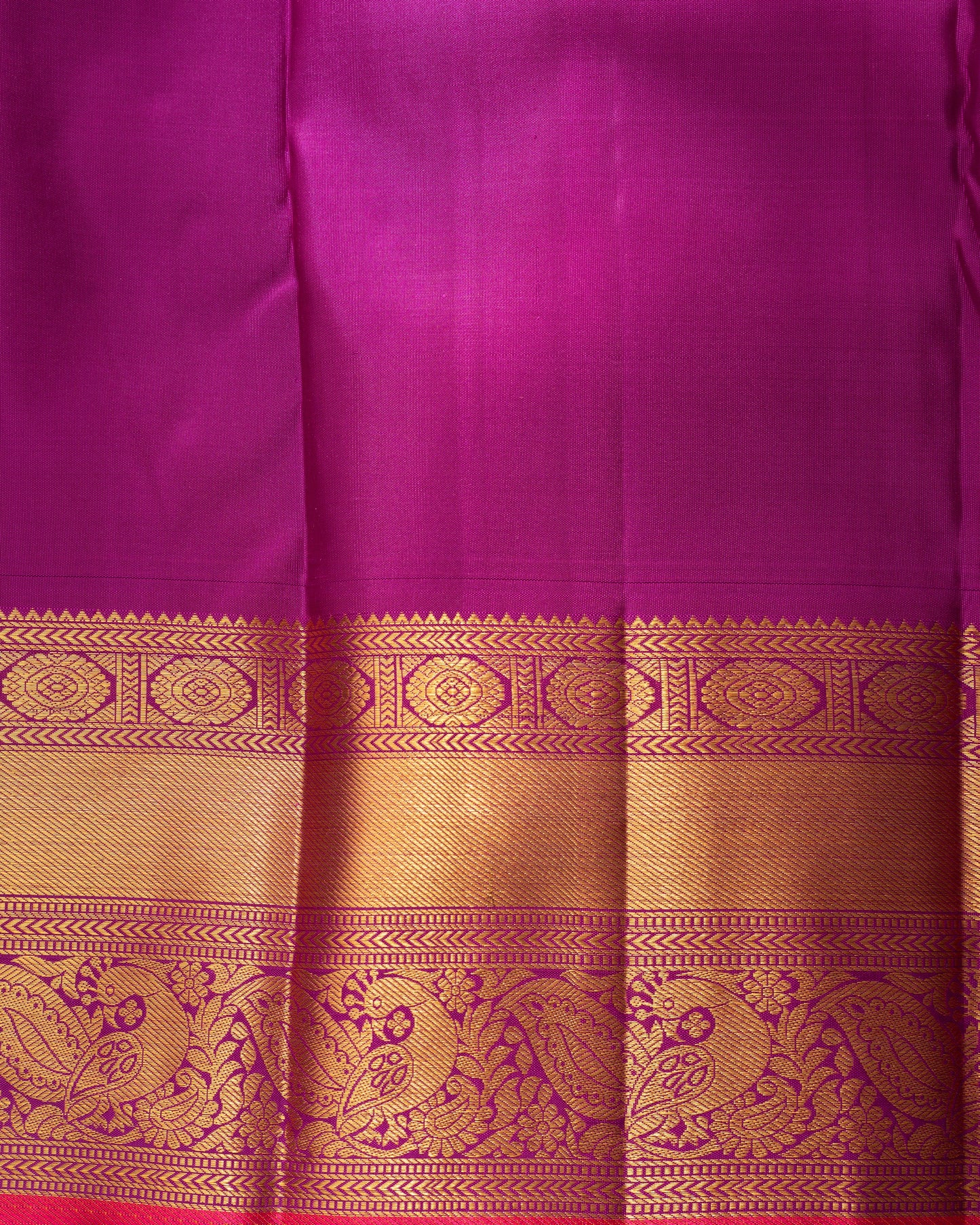 Kanchipuram Silk Brocade Green Saree With Rakhi And Gift Box