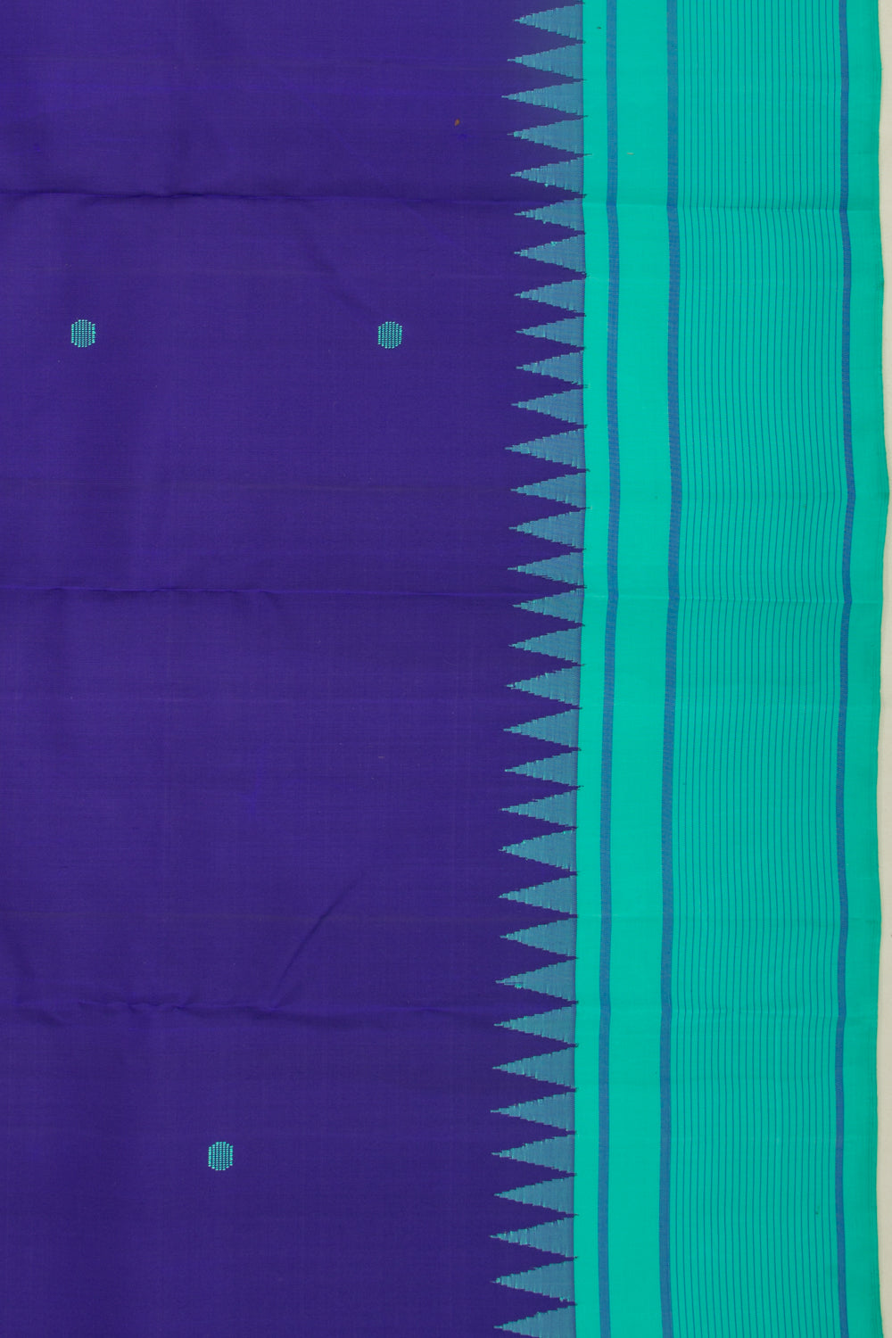 Kanchipuram Silk Butta Royal Blue Saree