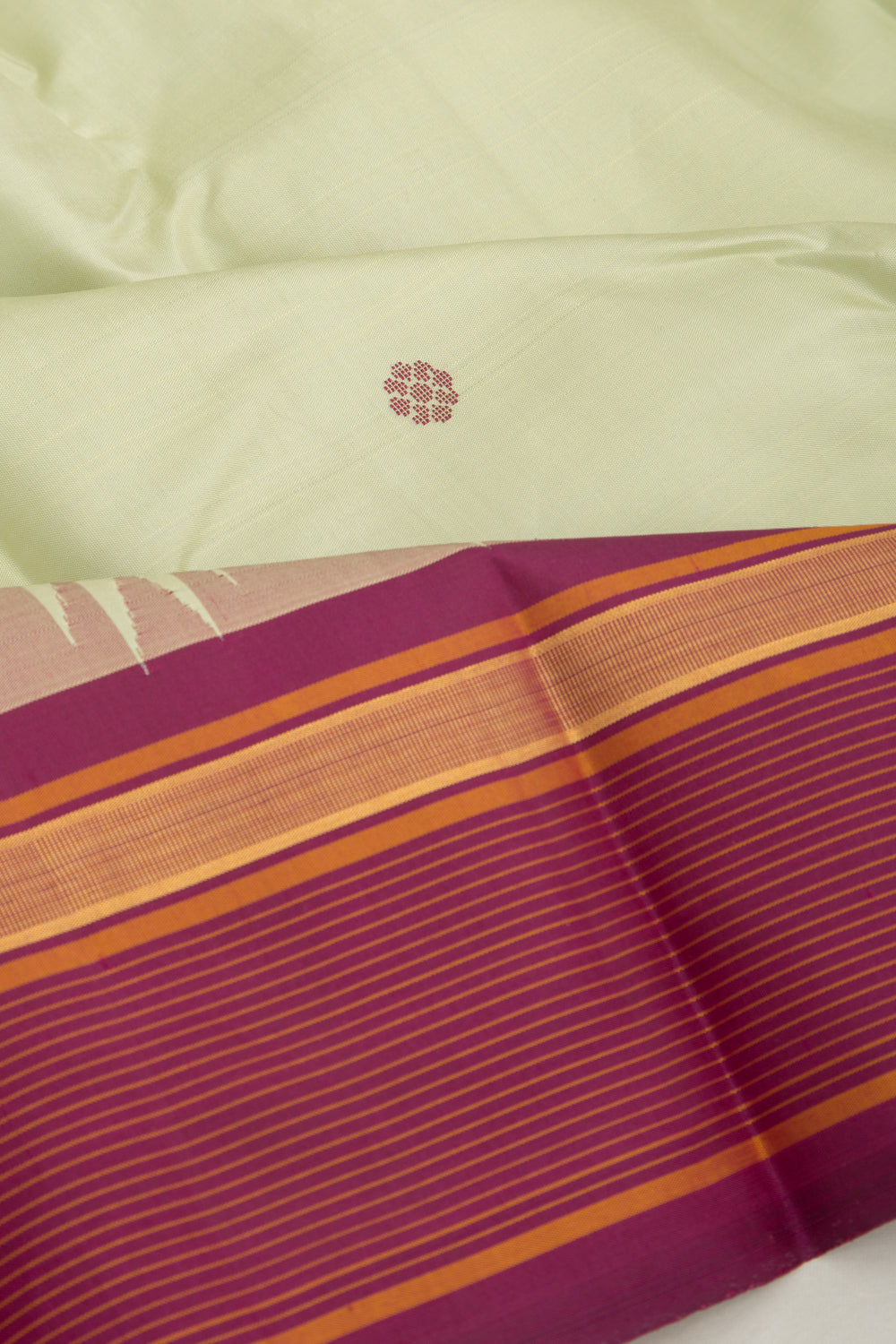 Kanchipuram Silk Butta Pastel Green Saree