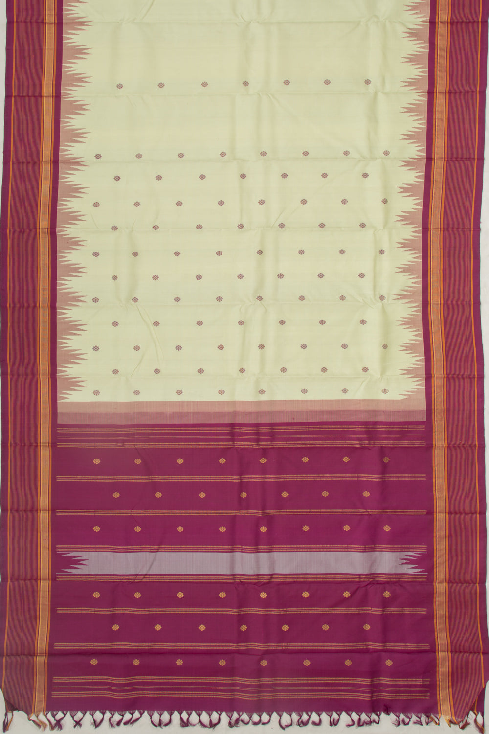 Kanchipuram Silk Butta Pastel Green Saree
