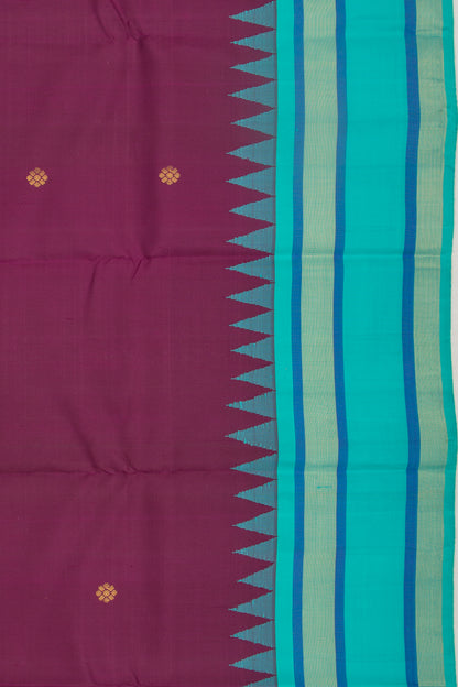 Kanchipuram Silk Butta Purple Saree