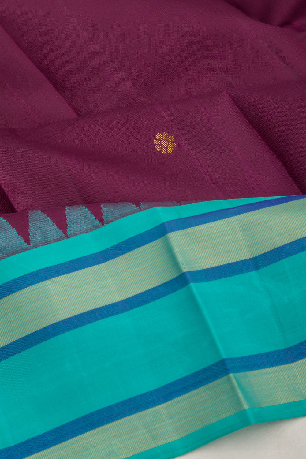 Kanchipuram Silk Butta Purple Saree