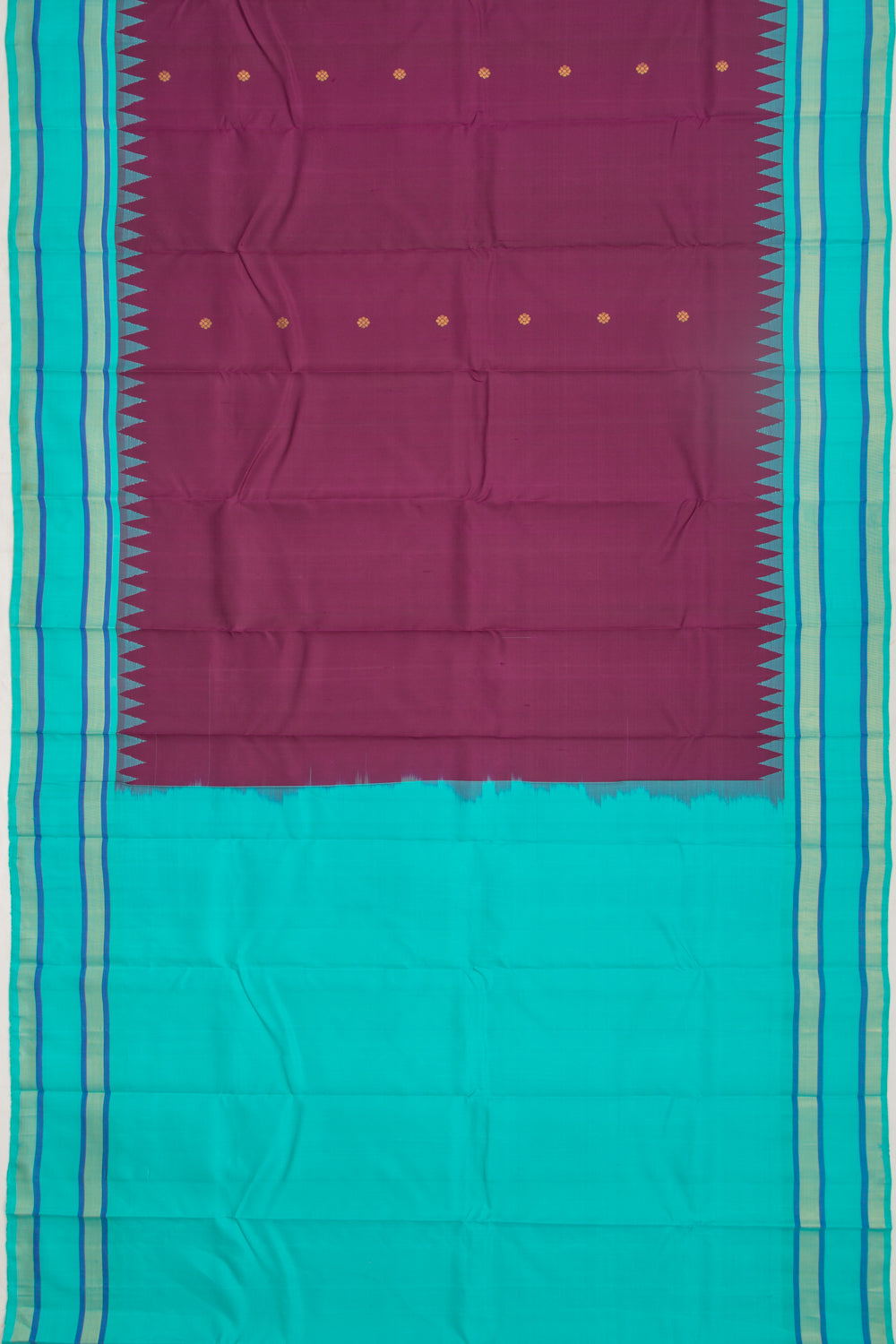 Kanchipuram Silk Butta Purple Saree