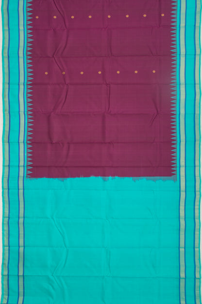 Kanchipuram Silk Butta Purple Saree