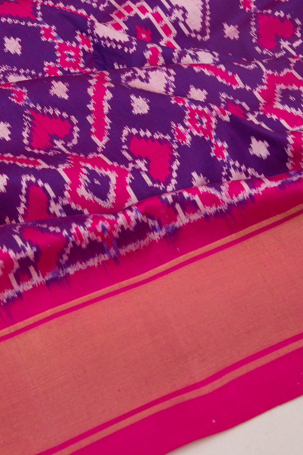 Pochampally Silk Ikat Purple Saree