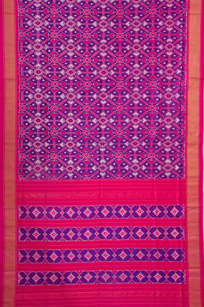 Pochampally Silk Ikat Purple Saree
