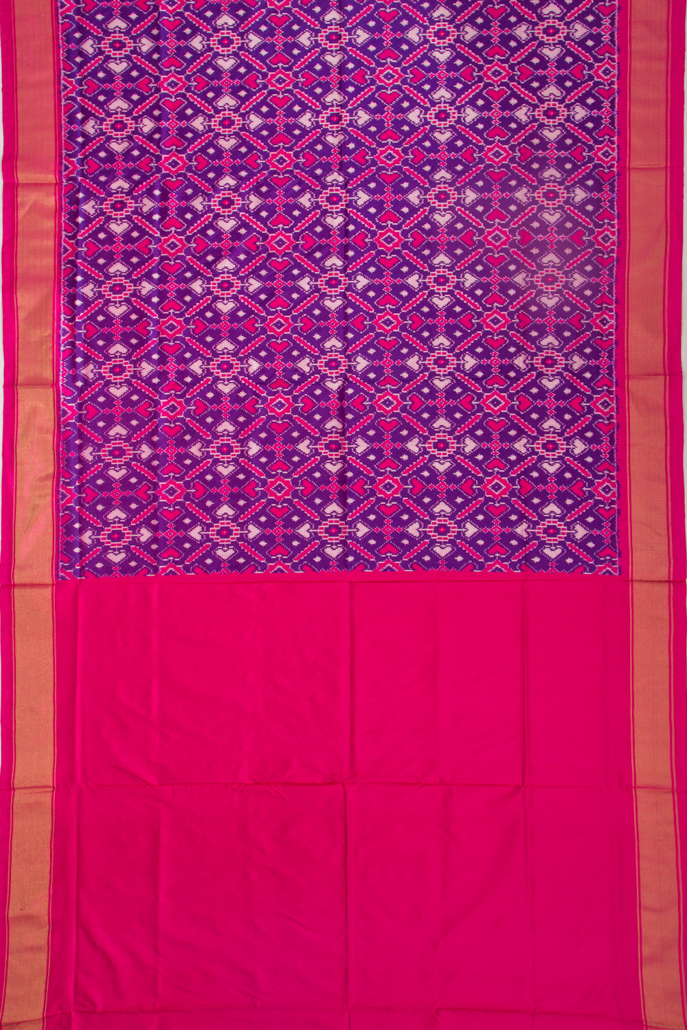 Pochampally Silk Ikat Purple Saree