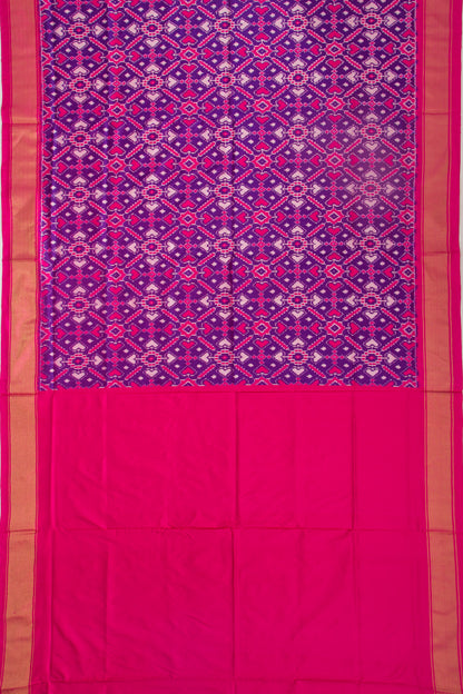 Pochampally Silk Ikat Purple Saree