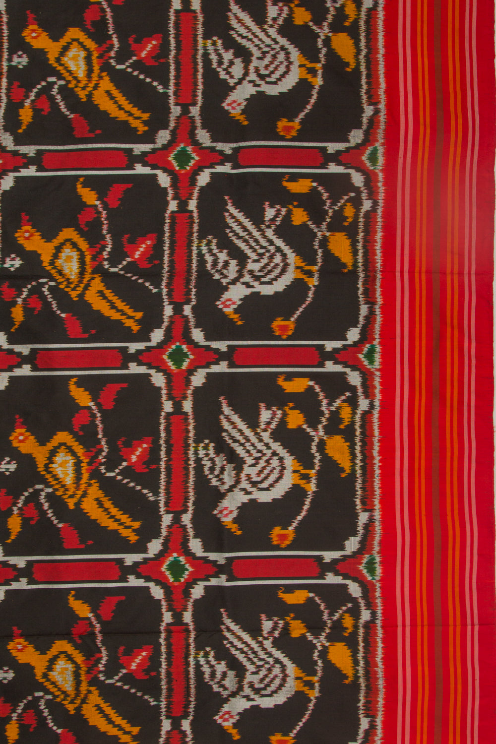 Pochampally Silk Ikat Black Saree
