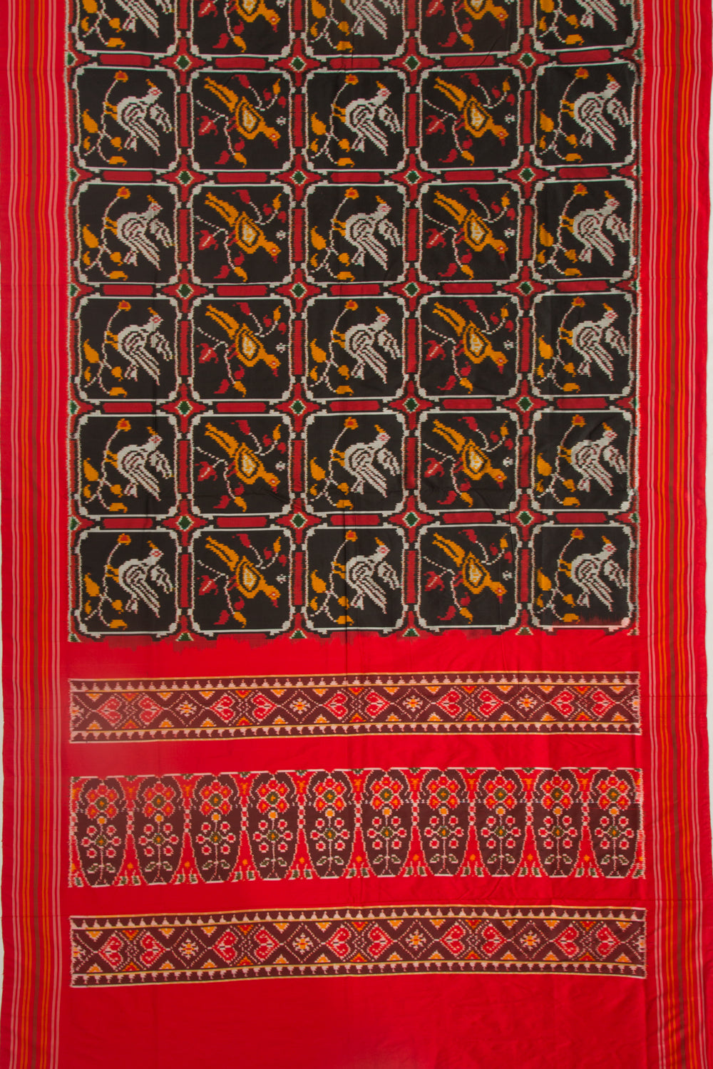 Pochampally Silk Ikat Black Saree