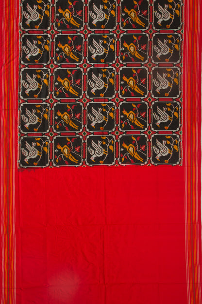 Pochampally Silk Ikat Black Saree