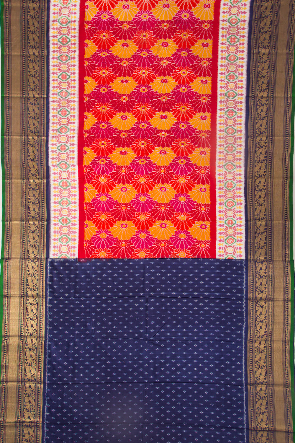 Kanchipuram Silk Ikat Red Saree