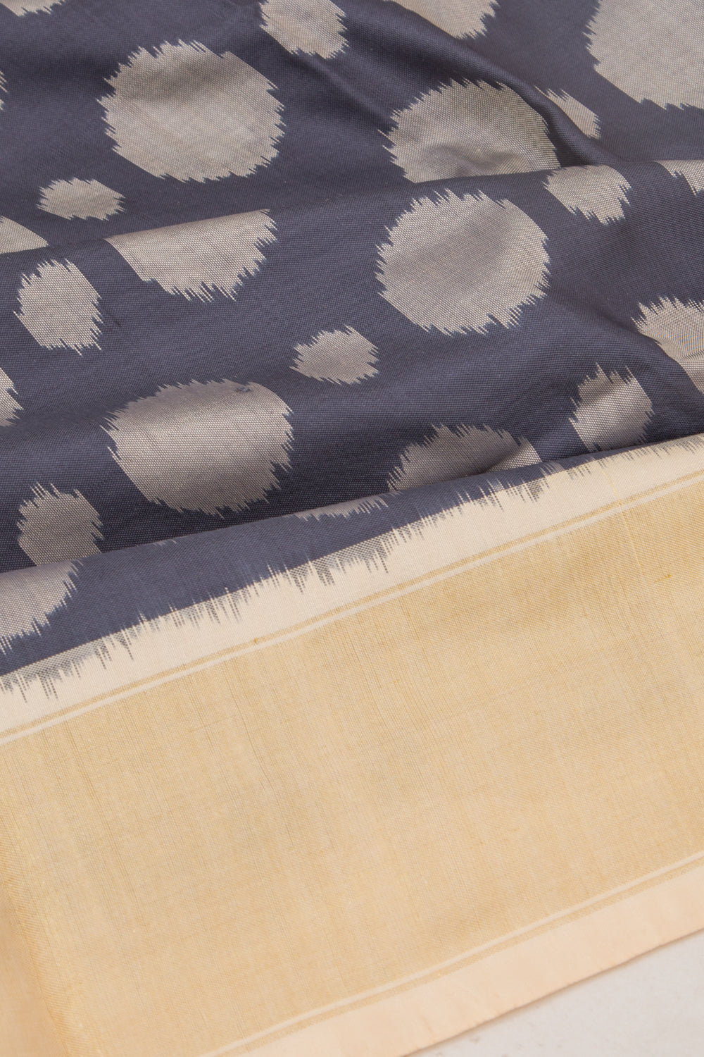Pochampally Silk Ikat Dark Blue Saree