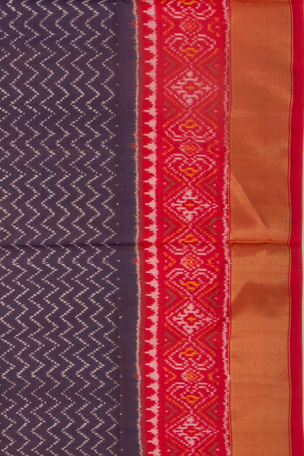 Pochampally Silk Ikat Dark Blue Saree