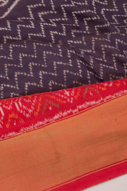 Pochampally Silk Ikat Dark Blue Saree
