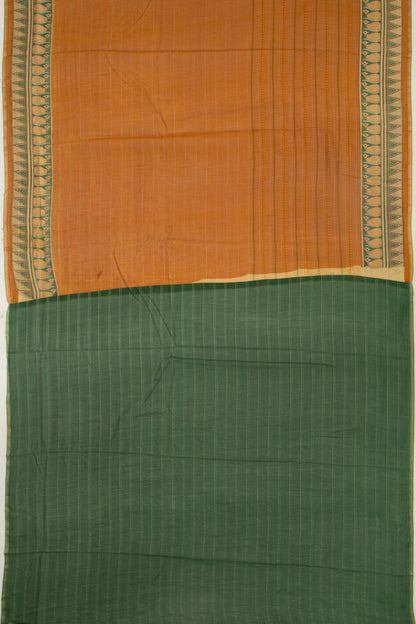 Chanderi Cotton Kanta Work Mustard Yellow Saree