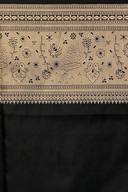 Banarasi Silk Brocade Black Saree