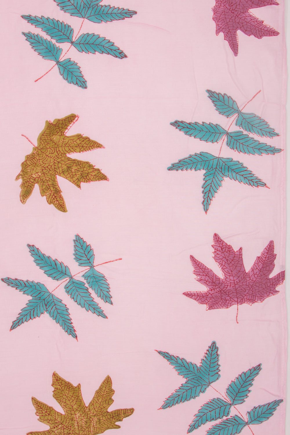 Chanderi Silk Floral Printed Baby Pink Saree