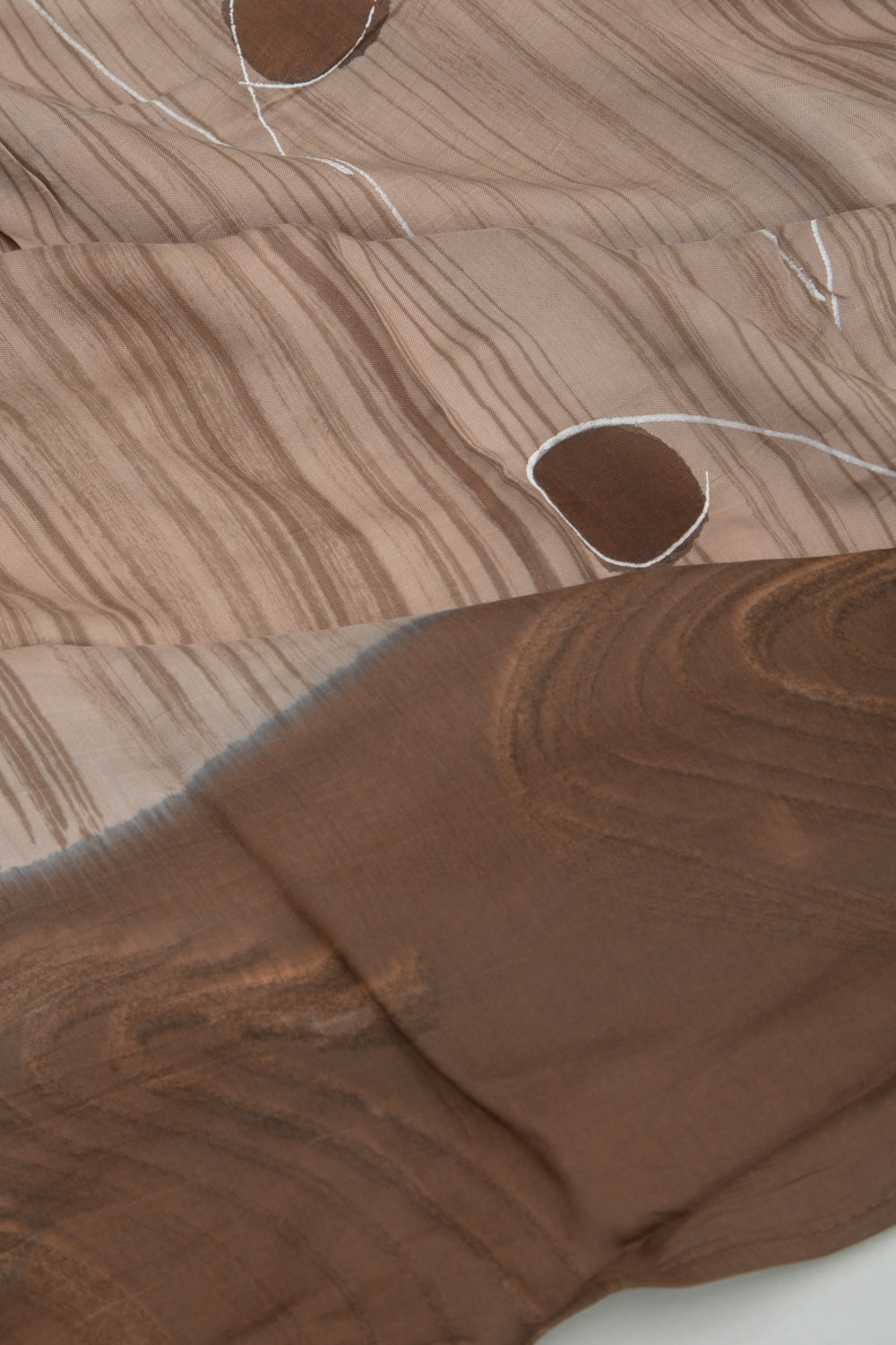 Chanderi Silk Floral Printed Beige Saree