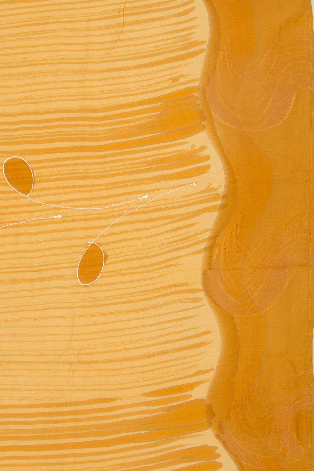 Chanderi Silk Floral Printed Yellow Saree