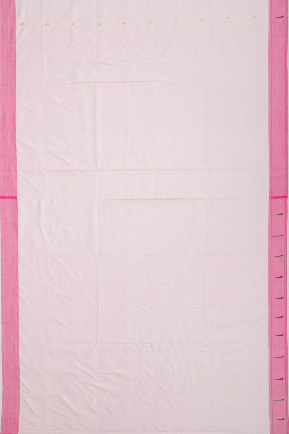 Paithani Silk Butta White Saree