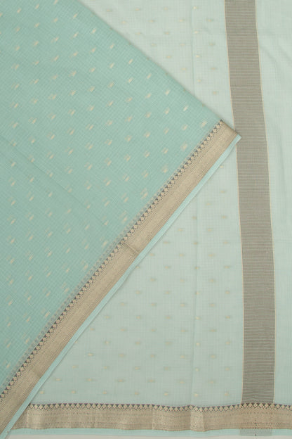 Kota Soft Silk Butta Sage Green Saree