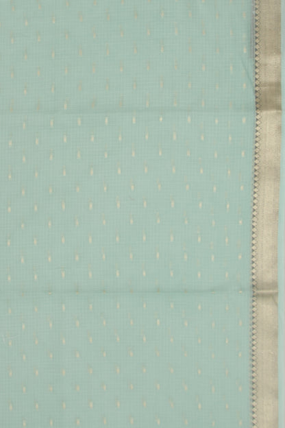 Kota Soft Silk Butta Sage Green Saree