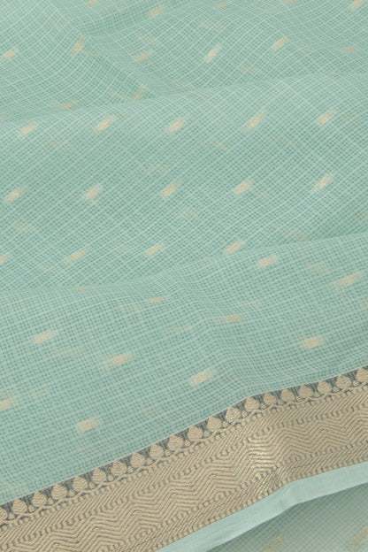Kota Soft Silk Butta Sage Green Saree