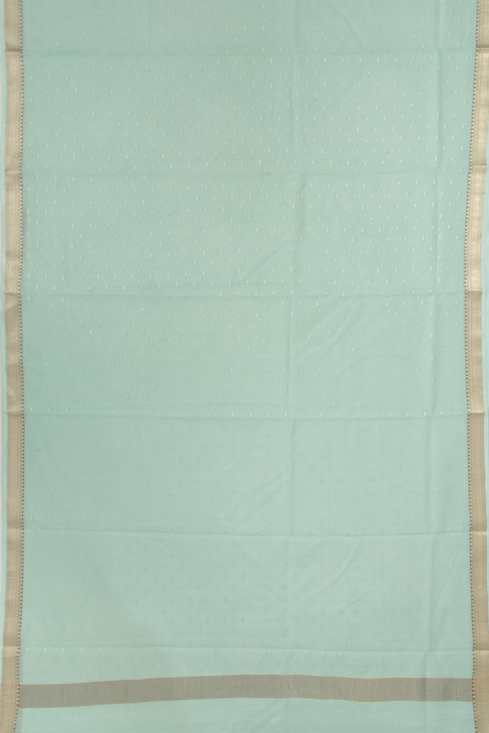 Kota Soft Silk Butta Sage Green Saree