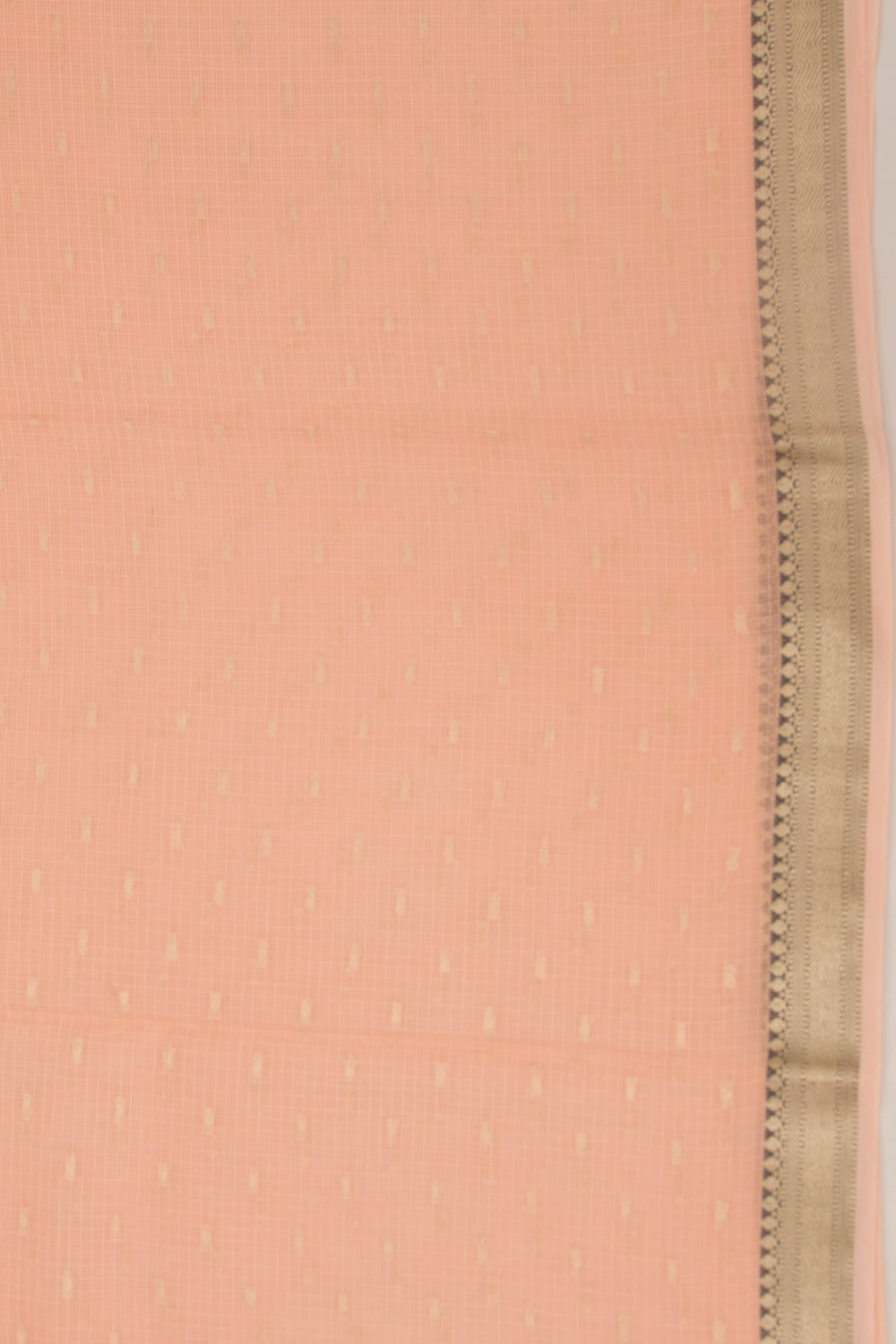Kota Soft Silk Butta Pastel Orange Saree