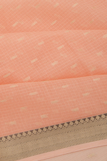 Kota Soft Silk Butta Pastel Orange Saree