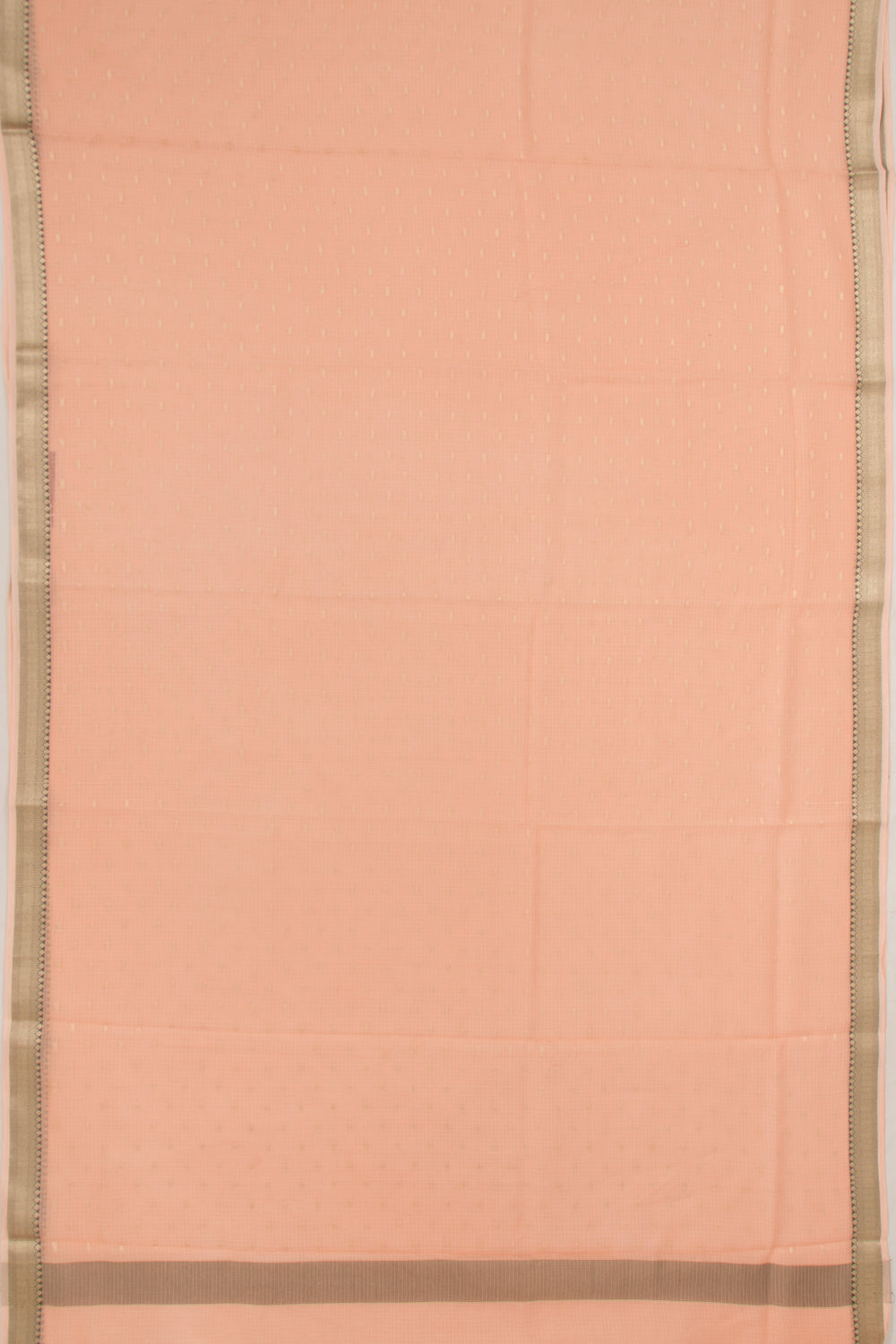 Kota Soft Silk Butta Pastel Orange Saree