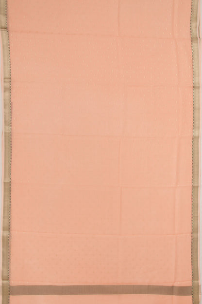 Kota Soft Silk Butta Pastel Orange Saree