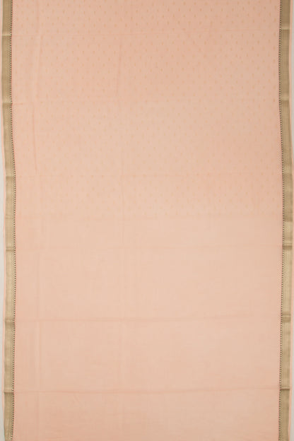 Kota Soft Silk Butta Pastel Orange Saree