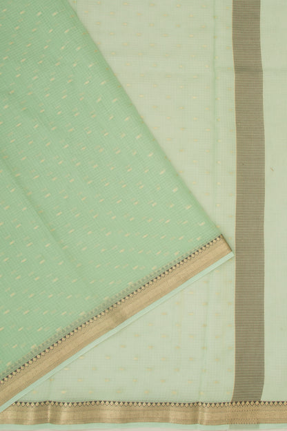 Kota Soft Silk Butta Pastel Green Saree