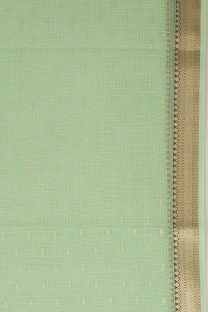 Kota Soft Silk Butta Pastel Green Saree