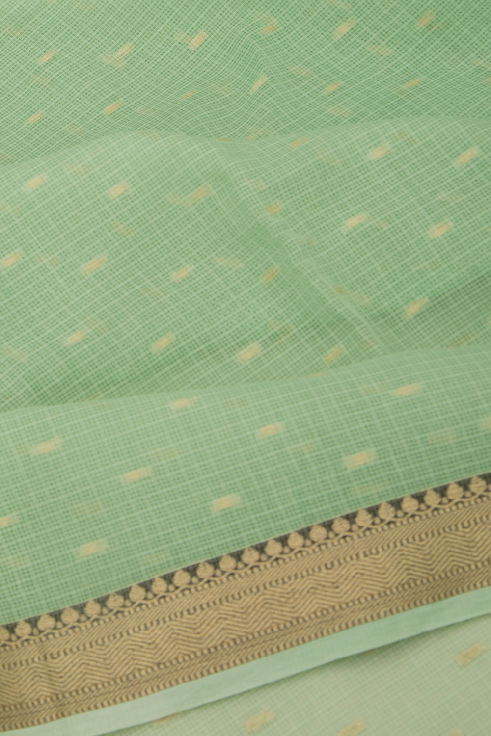 Kota Soft Silk Butta Pastel Green Saree