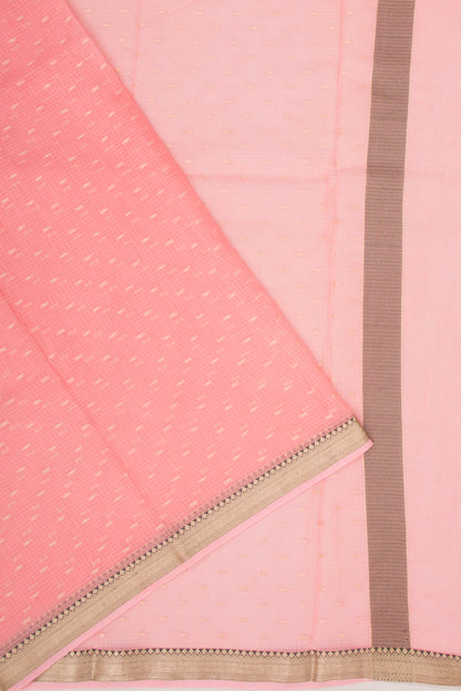 Kota Soft Silk Butta Pink Saree