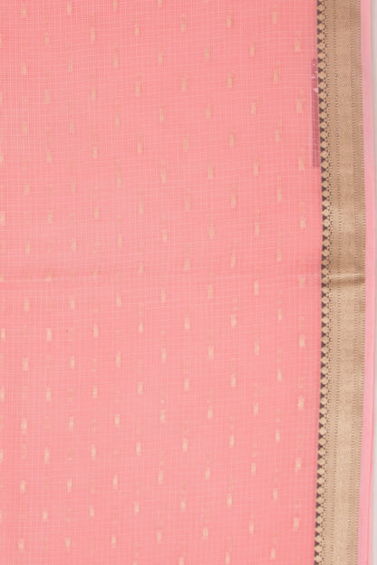 Kota Soft Silk Butta Pink Saree
