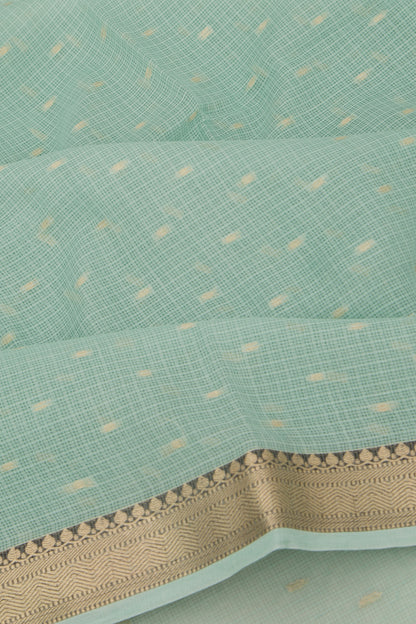 Kota Soft Silk Butta Sage Green Saree