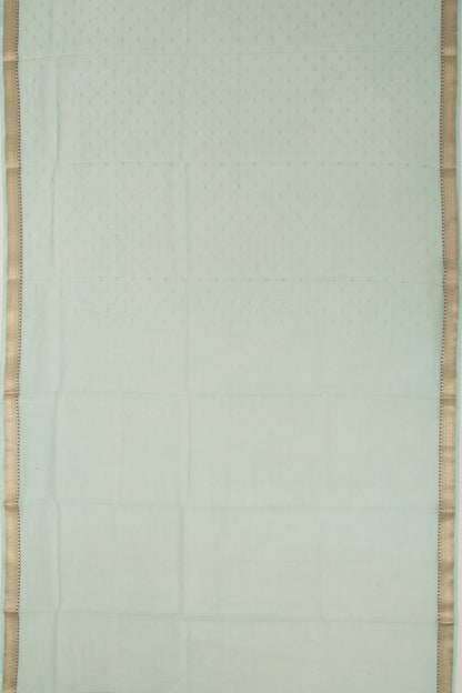 Kota Soft Silk Butta Sage Green Saree