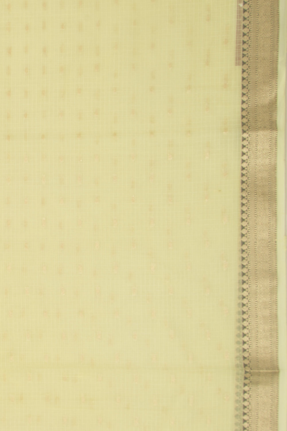 Kota Soft Silk Butta Lemon Yellow Saree