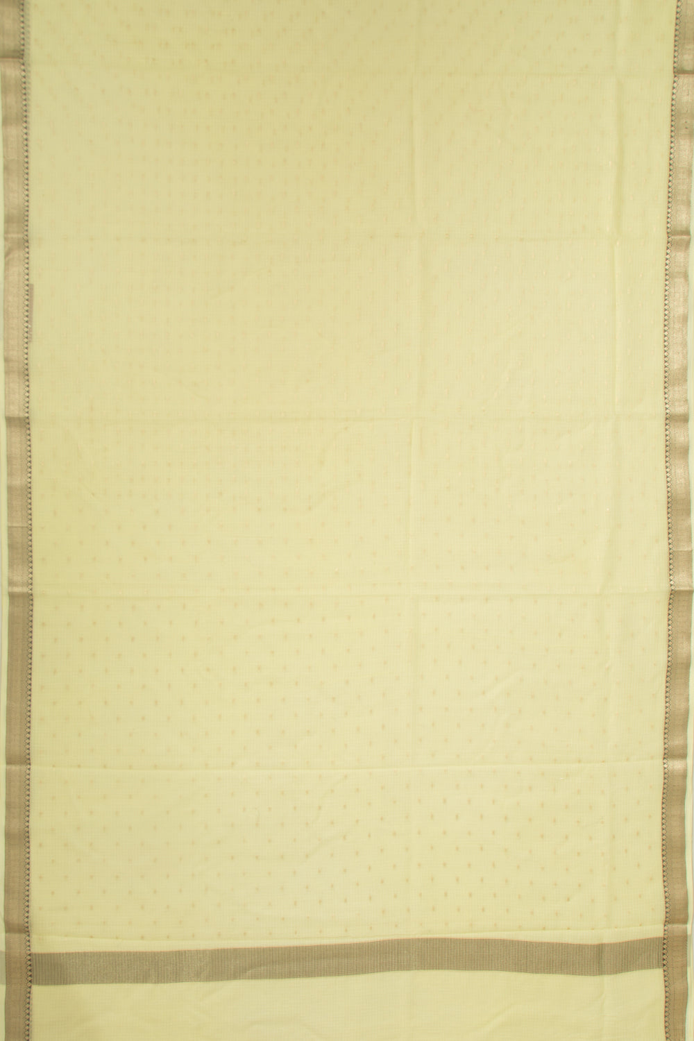 Kota Soft Silk Butta Lemon Yellow Saree