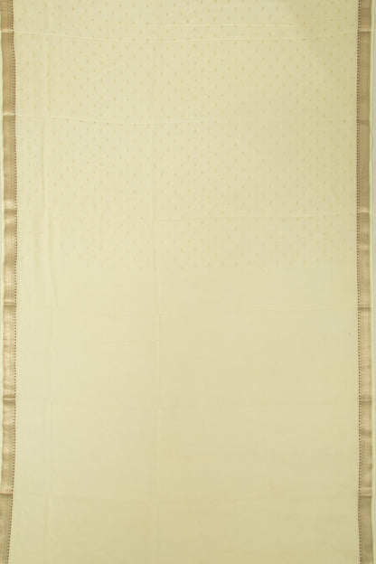 Kota Soft Silk Butta Lemon Yellow Saree