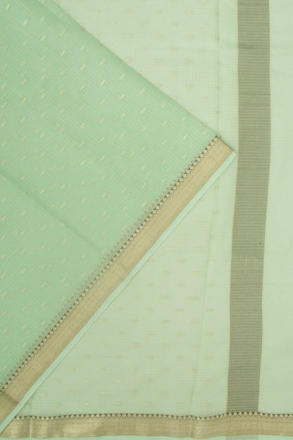 Kota Soft Silk Butta Green Saree